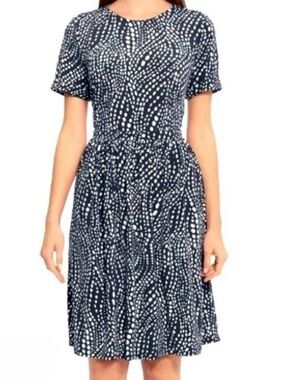 Maggy London Navy Blue Midi Dress